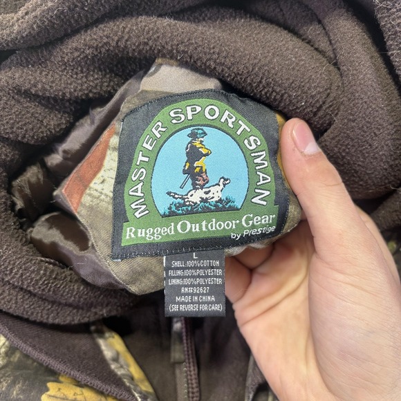 Master Sportsman Jacket Mens Large Camo Hooded Insulated Hunting Parka Canvas - Picture 8 of 12